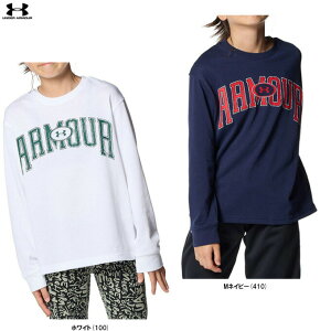 ◆メール便対応商品◆UNDER ARMOUR(アンダーアーマー)UAヘビーウエイト コットン グラフィック ロングスリーブTシャツ(1381169)(スポーツ/トレーニング/トップス/Tシャツ/長袖/ロンT/子供用/