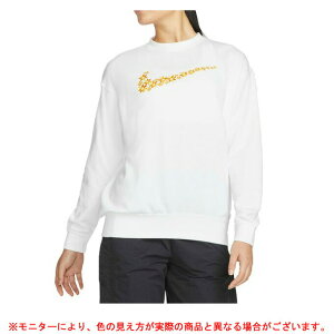NIKE(ナイキ)NSW スポーツ デイジー フリース L/S クルー(DM6310)(スポーツ/トレーニング/スウェット/トレーナー/カジュアル/部屋着/長袖/女性用/レディース)
