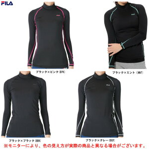 ◆メール便対応商品◆FILA(フィラ)レディース 裏起毛 長袖ハイネックシャツ(446909)(スポーツ/トレーニング/インナー/着圧/コンプレッション/女性用/レディース)