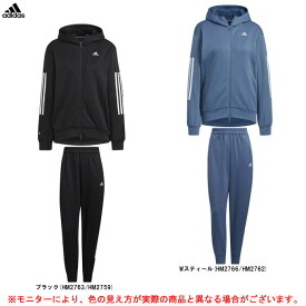 adidas（アディダス）24/7 レギュラーフィット フリース フルジップパーカー パンツ 上下セット（RB323/ZB221）（スポーツ/トレーニング/セットアップ/フードあり/女性用/レディース）