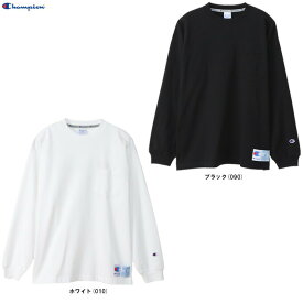 ◆メール便対応商品◆Champion（チャンピオン）ロングスリーブポケットTシャツ アクションスタイル（C3V415）（スポーツ/トレーニング/ランニング/カジュアル/トップス/ロンT/長袖/男性用/メンズ）