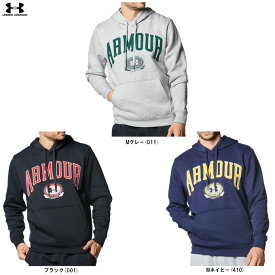 UNDER ARMOUR（アンダーアーマー）UA カレッジエイト フリース フーディー（1381332）（スポーツ/トレーニング/ランニング/スウェット/パーカー/フードあり/裏起毛/男性用/メンズ）