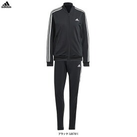 adidas（アディダス）エッセンシャルズ スリーストライプス トラックスーツ（FAN84）（スポーツ/トレーニング/ランニング/上下セット/セットアップ/ジャージ/ジャケット/ウェア/長袖/女性用/レディース）