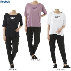 Reebok（リーボック）水陸両用 5分袖Tシャツ＋パンツ2点セット（342913）（フィットネス/エクササイズ/マリンスポーツ/ヨガ/ピラティス/トレーニング/ランニング/上下セット/ウェア/半袖/女性用/レディース）