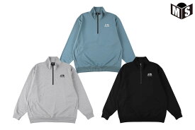 デュアルロゴ ハーフジップ スウェットエゴザル【EZFW24USW009】バスケ 長袖 ウェア 冬