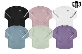 ワンサイドラインスリーブロゴ ロングスリーブTシャツエゴザル【EZFW25ULS001】バスケ ロンt 長袖 練習