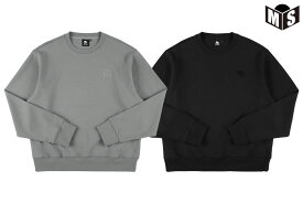 ダブルフェイススウェットシェニールパッチクルー ネックエゴザル【EZFW25USW003】バスケ 長袖 ウェア 冬