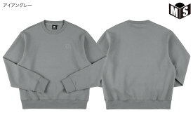 ダブルフェイススウェットシェニールパッチクルー ネックエゴザル【EZFW25USW003】バスケ 長袖 ウェア 冬