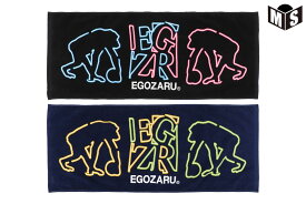 ◆ネーム刺繍可能◆EGZRネオン ツインロゴ スポーツフェイスタオルエゴザル【EZSS26UTW009】バスケ 記念 引退 卒業 卒団 贈り物