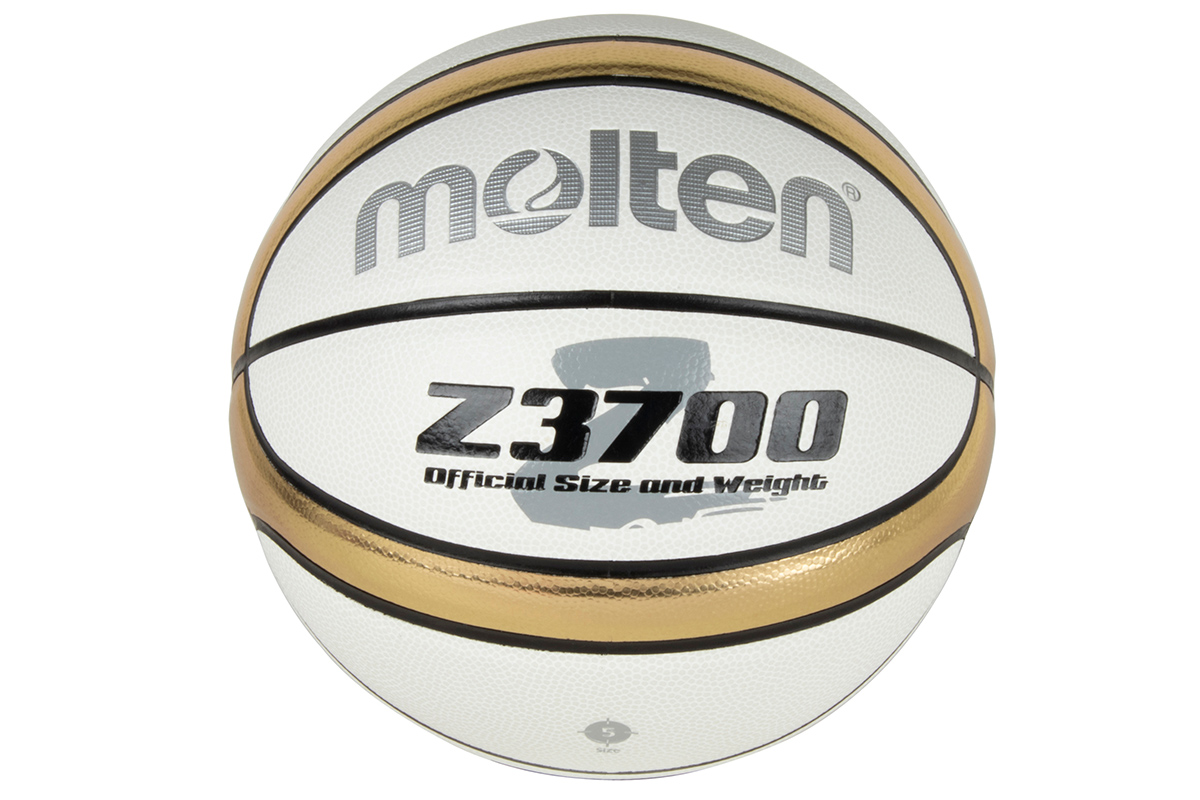 ネーム加工可 モルテン 楽ギフ_包装 moltenバスケットボール5号球合成皮革 ホワイト ゴールド B5Z3700-WZ 高品質の激安