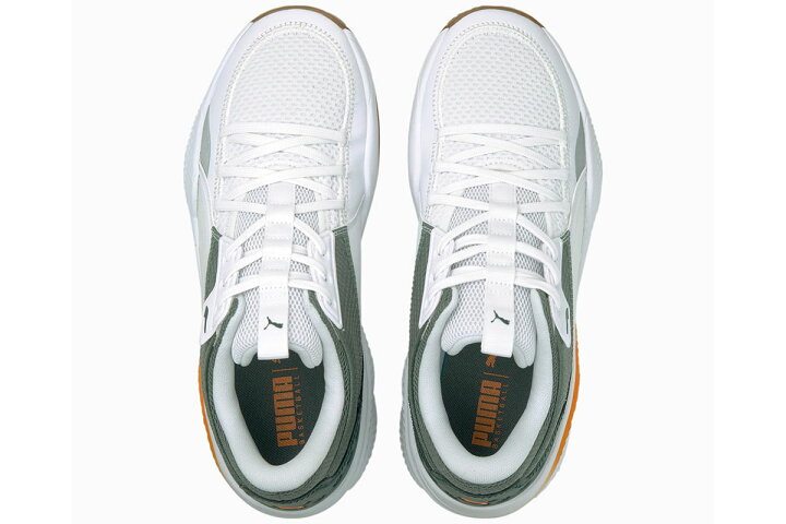 名作 バスケ バッシュ プーマ Puma Trc ブレイズ コート Puma White Cherry Tomato 3765 01