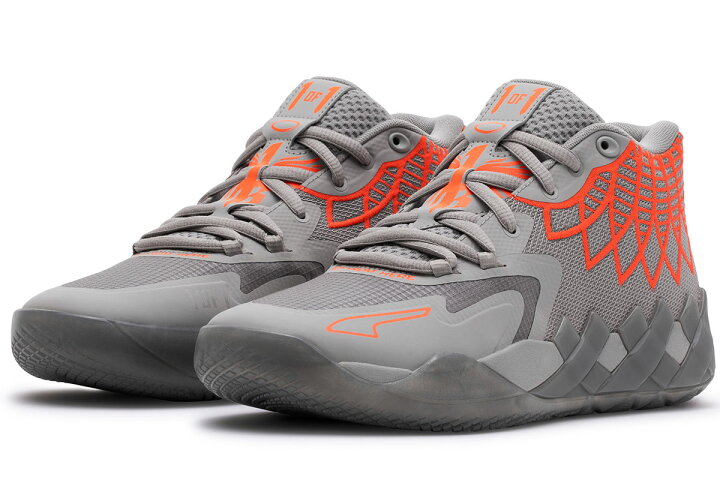 楽天市場】プーマ PUMAバスケットシューズMB.01 GREY BLAST LaMelo  