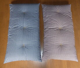 長座布団　120x68cm　市松柄 へたりにくい