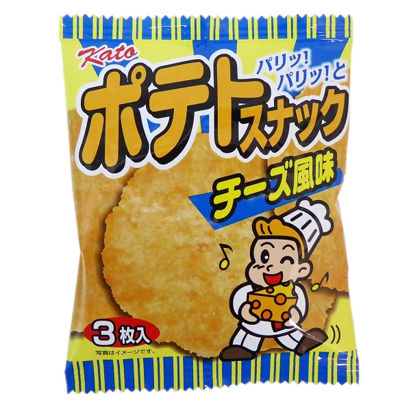 楽天市場】ポテトスナック チーズ風味 20袋入１BOX 【かとう製菓 ...