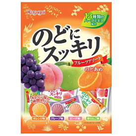 【特価】春日井製菓　のどにスッキリフルーツアソート　118g×24袋