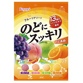 【特価】春日井製菓　のどにスッキリフルーツアソート　118g×12袋