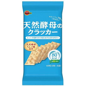 天然酵母のクラッカー 48枚入（6枚×8小袋）×6袋 ブルボン 保育園・幼稚園に