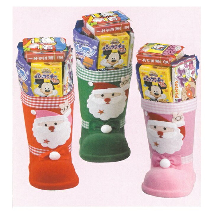 楽天市場 クリスマス お菓子詰め合わせ カラフルブーツ No 17 ８個セット 代引き不可商品 受注発注品 12月初旬入荷予定 みぞたオンラインストア楽天市場店