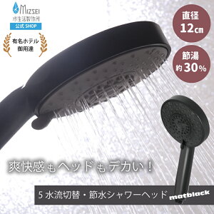 5Way�f�J�w�b�h�V�����[(�}�b�g�u���b�N) �V�����[�w�b�h ���������쏊 �y�����z�ߐ��V�����[ SH208-5TB 5���� �}�b�T�[�W �~�X�g ���{�� �ߐ� �ߖ� �ꎞ�~�� �ᐅ���ł������������� �傫�� ��