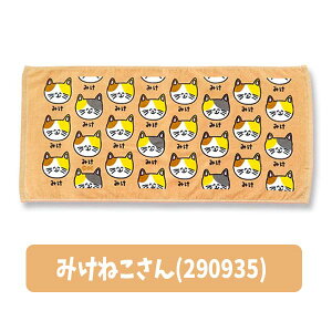 【メール便可】オクタニ おえかきさん フェイスタオル ヘッダー付き 34×75cm 全8種 茶虎 三毛猫 たこ焼き いちごあめ ブルーアップルパイ ピンクおむすび イエローお化け ピンクごりらさんグ