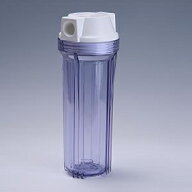 樹脂製フィルターハウジング 10インチ 1/2 クリア PAF10-1/2S | ろ過器 ろ過 濾過器 濾過装置 ろ過装置 …