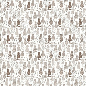 シワになりにくい ポリエステル 天竺生地 布 ねこ 猫 アニマル柄 商用利用可 ハンドメイド 手作り 手芸 入園入学グッズ 体操着袋 巾着袋 給食マット ランチマット エコバッグ ハンカチ (animal_5)