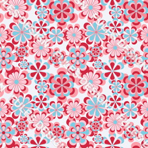 接触冷感 夏 2wayストレッチニット生地 布 レトロ 花柄 北欧 かわいい UVカットほつれない 商用利用可 クッションカバー レギンス 水着 犬服 ハンドメイド 手作り 新柄 (flower_14)