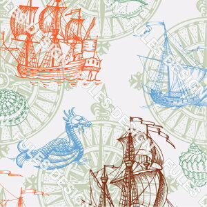 ポリエステル ツイル カツラギ 生地 布 マリン柄 シワになりにくい 軽量 商用利用可 ハンドメイド 手作り 手芸 入園入学グッズ 巾着袋 パンツ ジャケット DIY 車 (marin_1)