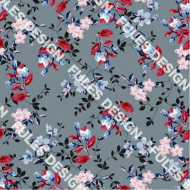 花柄 小花柄 2wayストレッチニット生地 布 縦横に伸びる 吸水速乾 UVカット 商用利用可 ハンドメイド 手作り 手芸 水着 レオタード 犬服 わんこの服 (smallflower_1)