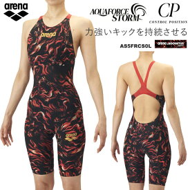 ★【数量限定！缶バッジプレゼント】＼高速クーポン対象／FINAマークあり レディース 高速水着 arena INDOMITUS COLLECTION レース水着 選手用 AQUAFORCE STORM CP アクアフォースストーム CP arena アリーナ AS5FRCS0L 【返品・交換不可】