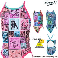 ジュニア水着 女子 競泳練習用水着 speedo スピード 星のカービィ 2026年/春夏新作 STG02602