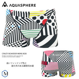 メンズボックス 競泳練習用水着 男性 AQUASPHERE アクアスフィア CRAZY BOARDER MENS BOX