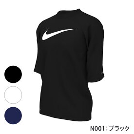 2024年/春夏新作 ジュニア水着 男の子 フィットネス水着 半袖ラッシュガード・トップス NIKE ナイキ NESSD828