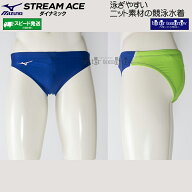 ミズノ MIZUNO 競泳水着 メンズ WA承認 N2JQ102427 ブルー×ライム×ホワイト 3701 Vパンツ 競パン /別注…
