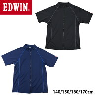 EDWIN エドウイン ラッシュガード スクール 半袖 フードなし ジップアップ ファスナーあり ジップあり キ…