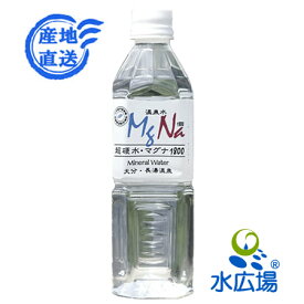 北海道を除き送料無料 温泉水マグナ500mLx24本入　大分県から直送でお届け（代引き不可）（硬度900）【RCP】【HLS_DU】
