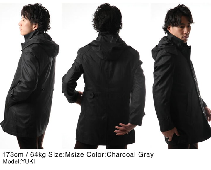 楽天市場 ビジネスコート メンズ ステンカラーコート ハーフコート 2色 M L Xl 秋冬 撥水加工 ボンディング 暖かい 脱着ライナー ダウンライナー フェイクウールプリント No Brand ノーブランド Mizujin Onlineメンズセレクトshop