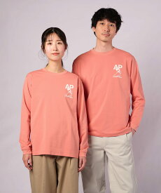 【公式】 セール 20%OFF アーノルドパーマー バックロゴグラフィック シェア ロングスリーブTシャツ 男女兼用 レディース メンズ ホワイト チャコールグレー ピンク ライム シンプル カジュアル 春 夏 ママ パパ 仕事 通勤 通学 公園 デイリー 長袖 クルーネック 26ss