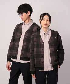 【公式】 セール 30%OFF アーノルドパーマー シルキーポンチ チェックプリント カーディガン 男女兼用 レディース メンズ アイボリー チャコールグレー シンプル カジュアル 春 夏 ママ パパ 仕事 通勤 通学 公園 デイリー ストレッチ シワになりにくい チェック柄 26ss