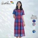 【公式】 セール 20%OFF アーノルドパーマー マドラスチェック シャツワンピース レディース ワイン ベージュ イエロー ブルー シンプル カジュアル 春 夏 ママ 仕事 通勤 通学 公園 デイリー ウエスト切替 綿麻素材 清涼感 快適 上品 マドラスシリーズ 25ss