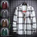 シャツ メンズ 長袖 カジュアル ギンガムチェック 薄手 春夏 羽織 オシャレ シャツジャケット通勤