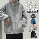 パーカー メンズ 長袖 春 夏 フード付き ビッグシルエット ゆったり Tシャツ 秋服 秋冬 インナー カットソー スポーツ プルオーバー カジュアル