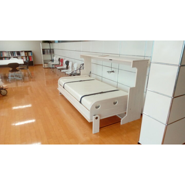 楽天市場 色ナチュラルホワイト 最新開閉収納ベッド アイデアベッド 福利厚生用ベッド 楽屋ベッド しまえるベッド オシャレ収納ベッド 非常用ベッド 仮眠用ベッド 狭い部屋のベッド 狭い部屋ベッド おしゃれ収納ベッド 最新インテリア収納ベッド 狭い空間 収納
