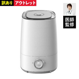 加湿器 卓上 訳ありアウトレット品【上部給水式】【6ケ月保証】返品・交換不可 次亜塩素酸 次亜塩素酸水対応 バイバイ菌を10倍希釈で99.94％除菌 ウイルス抑制 カビ 花粉 噴霧器 上から給水 加湿器