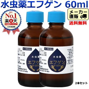 【第2類医薬品】【全国送料無料】水虫薬 エフゲン 水虫 60ml×2本セット いんきん インキン 爪水虫 白癬菌 いんきんたむし 足指 手 足 角質 角質ケア 液体 水虫治療薬 市販薬 通販 女性 レディース 治療 薬 医薬品