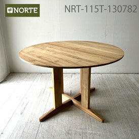 115cm丸テーブル　NRT-115T-130782 ソープフィニッシュ チーク材 ソープ仕上げ 丸いテーブル 北欧デザイン 北欧 円テーブル 丸テーブル