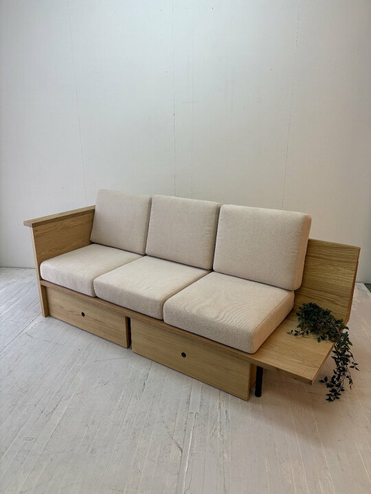 楽天市場】FLATソファ 3人掛けソファ NRT-S-601204 3Pソファ オーク材 