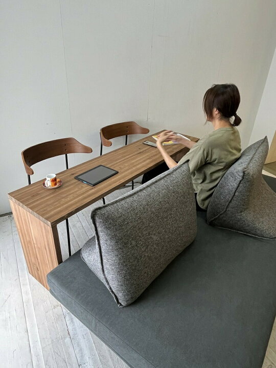 楽天市場】テーブル付ソファ MITA 受注生産 選べる 肘無しソファ 木 