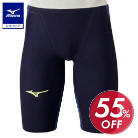 ミズノ公式 競泳用GX・SONIC V ST ハーフスパッツ メンズ オーロラブルー クリアランス