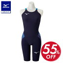 ミズノ公式 競泳用GX・SONIC V MR ハーフスーツ レディース オーロラブルー クリアランス